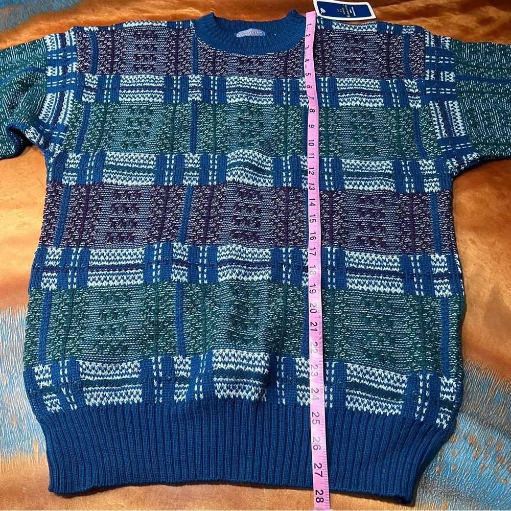 Vintage New Pendleton Wool Classic Crewneck Grandpa Sweater Large USA